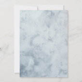 洗練されたマスクグレーマスカレードパーティー誕生日 招待状 (裏面)