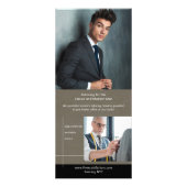 洗練されたマーケティングラックカード ラックカード (裏面)