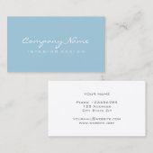 洗練されたミニマリストの名刺テンプレート 名刺 (正面/裏面)