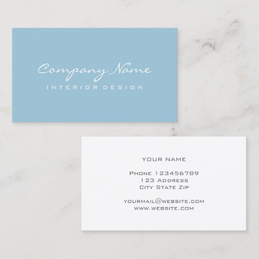 洗練されたミニマリストの名刺テンプレート 名刺 (正面/裏面)