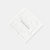 洗練されたミニマリストウォールブリックプロフェッショナル スタンダードカクテルナプキン (角)