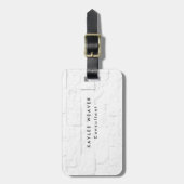 洗練されたミニマリストウォールブリックプロフェッショナル ラゲッジタグ (正面縦)