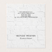 洗練されたミニマリストウォールブリックプロフェッショナル 名刺 (外部フラット)