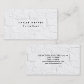 洗練されたミニマリストウォールブリックプロフェッショナル 名刺 (正面/裏面)