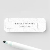 洗練されたミニマリストウォールブリックプロフェッショナル 名札 (インサイチュ)