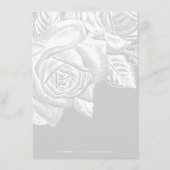 洗練されたミニマルなウェディングの詳細カード エンクロージャーカード (裏面)