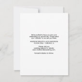 洗練されたミニマル写真日付カードを保存 セーブザデート (裏面)