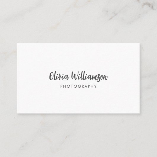 洗練されたミニマル白黒書道シック 名刺 (正面)