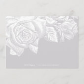 洗練されたミニマ結婚リストの宿泊施設 エンクロージャーカード (裏面)