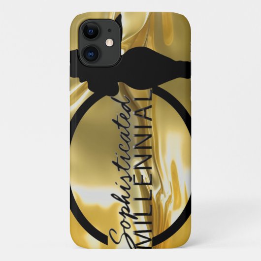 洗練されたミレニアル電話ケース Case-Mate iPhoneケース (裏面)