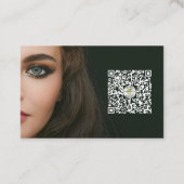 洗練されたメイクアップアーティストMUA写真 名刺 (裏面)