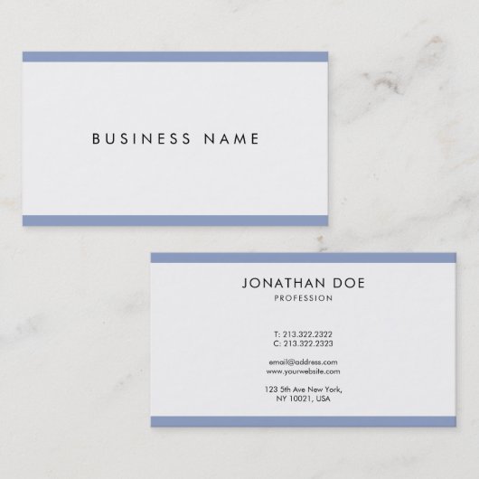 洗練されたモダンお洒落プロフェッショナル 名刺 (正面/裏面)