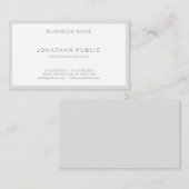 洗練されたモダンな最小主義の平野のお洒落な豪華 名刺 (正面/裏面)