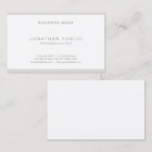 洗練されたモダンな最小主義の平野のお洒落な豪華 名刺 (正面/裏面)