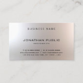 洗練されたモダンエレガントデザイングラムプレーン 名刺 (正面)