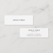 洗練されたモダンクリーンデザイナーの平野 スキニー名刺 (正面/裏面)