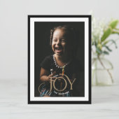 洗練されたモダンジョイ・ホリデー・フォト・カード シーズンカード (スタンド正面)