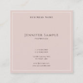 洗練されたモダントレンディーエレガントテンプレート スクエア名刺 (裏面)