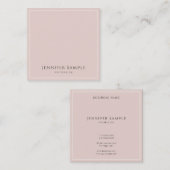 洗練されたモダントレンディーエレガントテンプレート スクエア名刺 (正面/裏面)