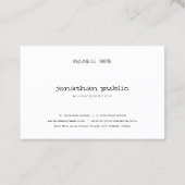 洗練されたモダンハンドスクリプトベージュクリーン 名刺 (裏面)