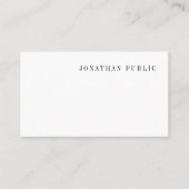 洗練されたモダンプロフェッショナルシンプルエレガント 名刺 (正面)