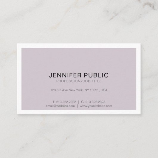 洗練されたモダンプロフェッショナルデザインシンプル 名刺 (正面)