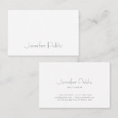 洗練されたモダンミニマルテンプレートトレンディー 名刺 (正面/裏面)