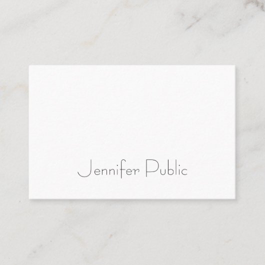 洗練されたモダンミニマルテンプレートトレンディー 名刺 (正面)