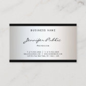 洗練されたモダンミニマルデザインプお洒落ラン 名刺 (正面)