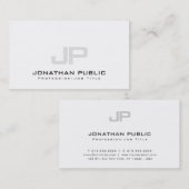 洗練されたモダンモノグラムクリーン平野リュックス 名刺 (正面/裏面)