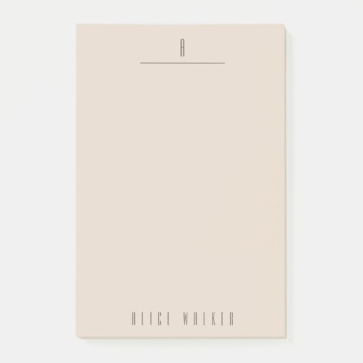 洗練されたモダンモノグラム ポストイット (正面)