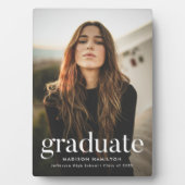 洗練されたモダン卒業写真 フォトプラーク (正面)