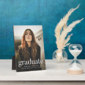 洗練されたモダン卒業写真 フォトプラーク (側面)