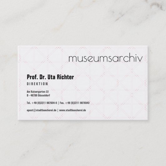 洗練されたモダン 名刺 (正面)