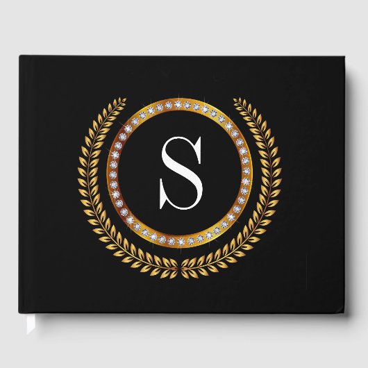 洗練されたモノグラムゲストブック ゲストブック (正面)