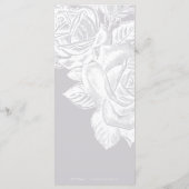 洗練されたモノグラム結婚ミニマリスト メニュー (裏面)