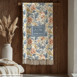 洗練されたモリススタイルのパーペネルパターンの贈り物 フリースブランケット