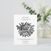 洗練されたユーカリグリーンのウェディングQRコード招待状I 招待状 (スタンド正面)