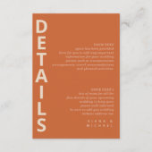 洗練されたラインジオメトリック詳細テラコッタID983 エンクロージャーカード (正面)