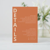 洗練されたラインジオメトリック詳細テラコッタID983 エンクロージャーカード (スタンド正面)