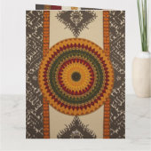 洗練されたラグジュアリーなアフリカン カリビアン アジアン サンキューカード (裏面)