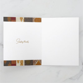 洗練されたラグジュアリーなアフリカン カリビアン アジアン サンキューカード