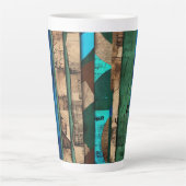 洗練されたラグジュアリーアカリブのフリカ島 カフェラテマグ (正面)