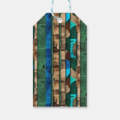 洗練されたラグジュアリーアカリブのフリカ島 ギフトタグ (裏面)