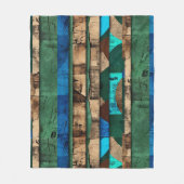 洗練されたラグジュアリーアカリブのフリカ島 フリースブランケット (正面)