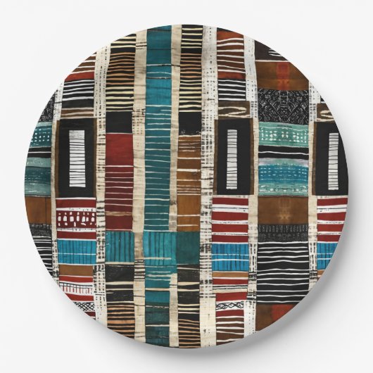 洗練されたラグジュアリーアカリブのフリカ島 ペーパープレート (正面)