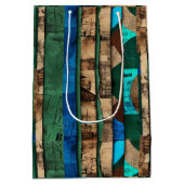 洗練されたラグジュアリーアカリブのフリカ島 ミディアムペーパーバッグ (裏面)