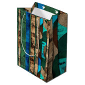 洗練されたラグジュアリーアカリブのフリカ島 ミディアムペーパーバッグ (裏面アングル)