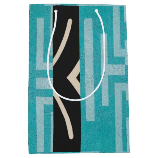 洗練されたラグジュアリーアカリブのフリカ島 ミディアムペーパーバッグ (正面)