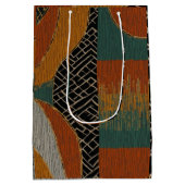 洗練されたラグジュアリーアカリブのフリカ島 ミディアムペーパーバッグ (裏面)